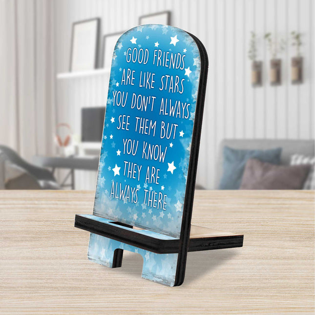 Good Friends Cell Phone Stand Family Decor Wood Mobile Tablet Holder Charging Station Organizer - 892067-0