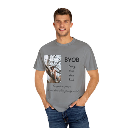 BYOB T-Shirt – “Bring Your Own Book” – Unisex Literary Design
