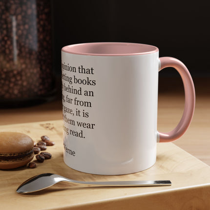 Jules Verne Quote Coffee Mug — Literary Quote Accent Mug (11/15oz)