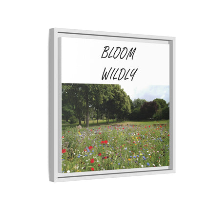 Bloom Wildly Framed Canvas Print — Wildflower Meadow Wall Art