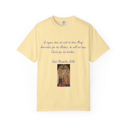 Saint Maximilian Kolbe Inspirational T-Shirt - Unisex Garment-Dyed Tee
