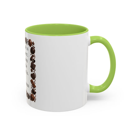 Coffee Mug - "Chocolate is the answer. Who cares what the question is."