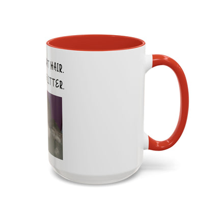 Kitty Glitter Coffee Mug — "This Isn't Cat Hair, It's Kitty Glitter" Accent Mug