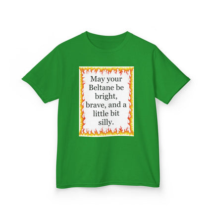Beltane Kids T‑Shirt — "May your Beltane be bright, brave, and a little bit silly"