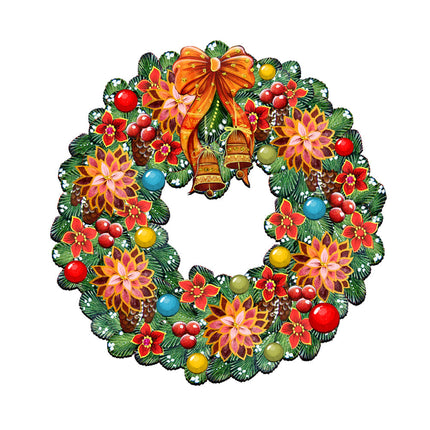 Christmas Holiday Door Wreath by G. DeBrekht - Christmas Decor - 8185307H-4