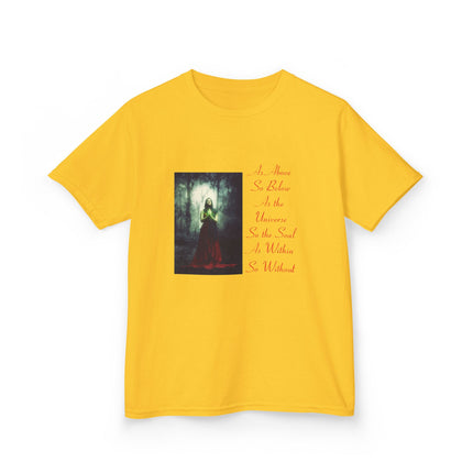 Mystical Kids Tee – “As Above, So Below” Inspirational Design