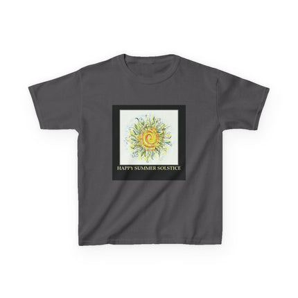 Kids Summer Solstice Tee - Happy Sun Design for Celebrations