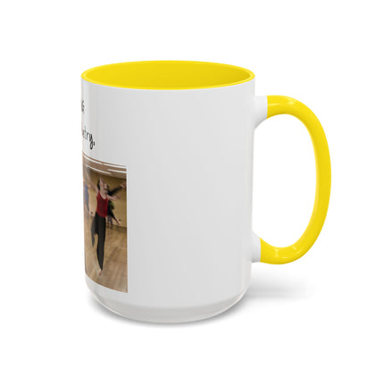 Dancing Is Silent Poetry Accent Coffee Mug — Inspirational Dance Quote Mug