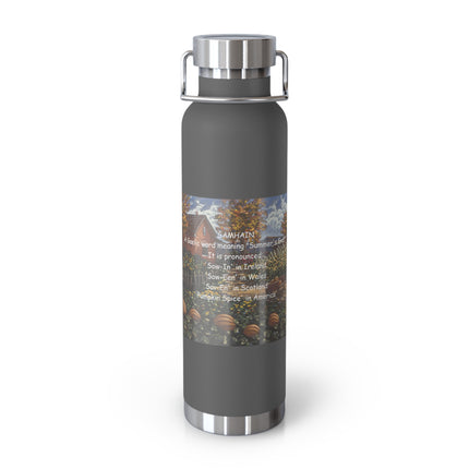 Samhain-Themed Copper Vacuum Insulated Bottle - Fall & Halloween Essentials
