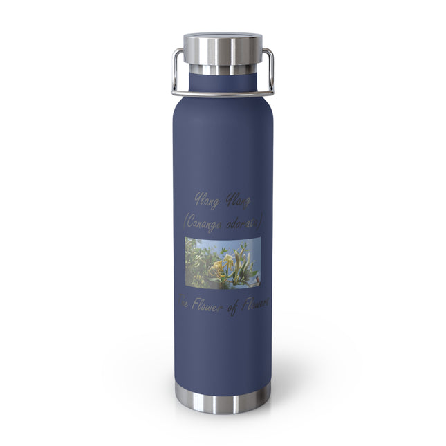 Ylang Ylang Floral Insulated Bottle - 22oz Copper Functional Style