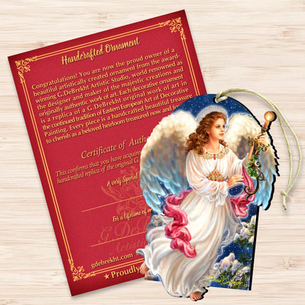 Angel of the Light Wooden Ornaments by Gelsinger - Nativity Holiday Decor - 8161036-1322-3