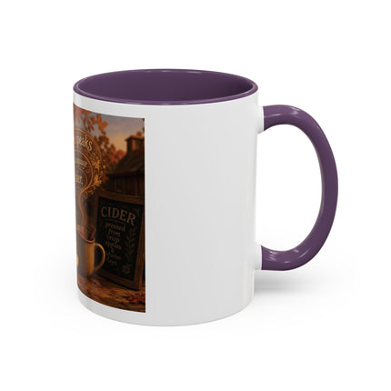 Autumn Speaks Coffee Mug — Fall Cider Rustic Accent Mug