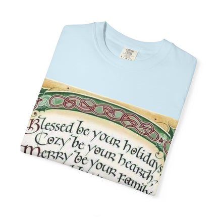 Blessed Be Your Holiday Unisex Garment-Dyed T-Shirt