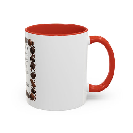 Coffee Mug - "Chocolate is the answer. Who cares what the question is."