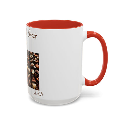 Chocolate Is Brain Fuel Accent Mug – 15oz – Sweet & Smart Gift