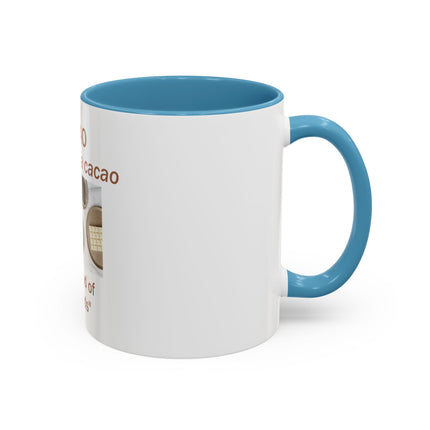 Cacao Coffee Mug – "The Food of the Gods" Botanical Cocoa Illustration (11/15 oz)
