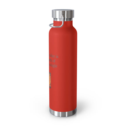 22oz Insulated Bottle — "A well-made cider is a year’s worth of sunlight in a single sip."