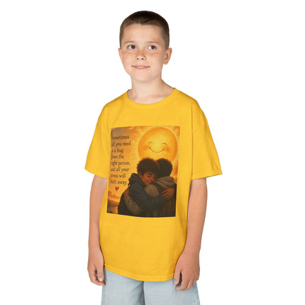 Kids Hug Tee — "Sometimes all you need is a hug" Heartwarming Children's T‑Shirt