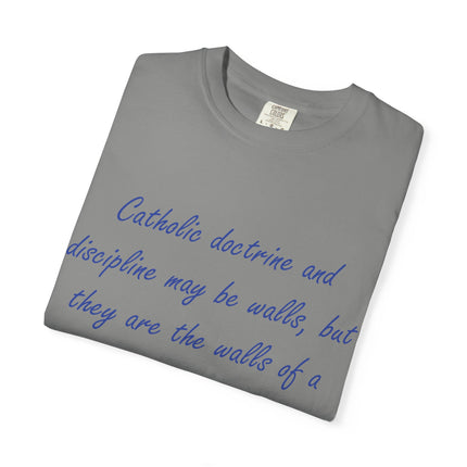 Inspirational Quote Unisex Garment-Dyed T-Shirt - G. K. Chesterton Design