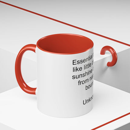 Essential Oils Quote Coffee Mug — “Essential oils are like little drops of sunshine...”