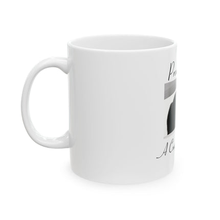 Proud to Be a Crazy Cat Person Mug – Black Cat Ceramic Coffee Cup (11oz & 15oz)