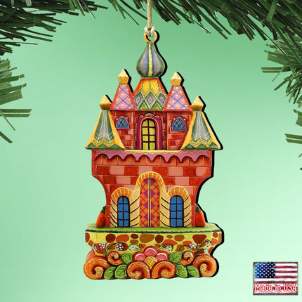 Fairy Castle Wooden Ornaments Christmas by G. DeBrekht - Christmas Decor - 8153315-1