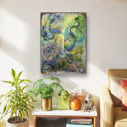 Mer Fairy Fantasy Wooden Wall Art by Josephine Wall - Fantasy Decor - 852149-JW-3