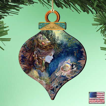 Daughter of the Deep Wooden Ornaments by Josephine Wall - Coastal Sea-Life Decor - 845617-JW-1