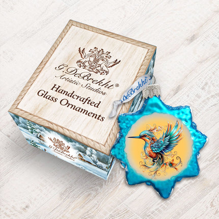 Fairy Bird Mercury Glass Ornaments by G. Debrekht - Christmas Decor - 776026-3
