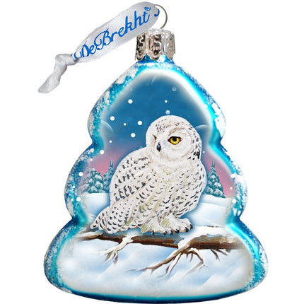 White Winter Mercury Glass Ornaments Set of 3 by G. DeBrekht - Wildlife Holiday Decor - 770111S3-1