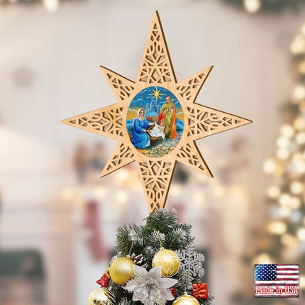 Old World Nativity Tree Topper by G.DeBrekht - Nativity Holiday Decor - 89493-2