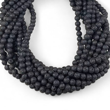 Black Lava Stone, Round-0