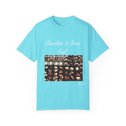Chocolate Is Brain Fuel Tee – Unisex Garment-Dyed T-Shirt