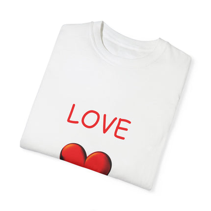 Love Heals T-Shirt – Unisex Garment-Dyed Tee for Heart & Style
