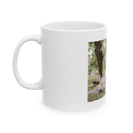 Inspirational Aging Mug – 11oz Ceramic | Yoga Couple Design