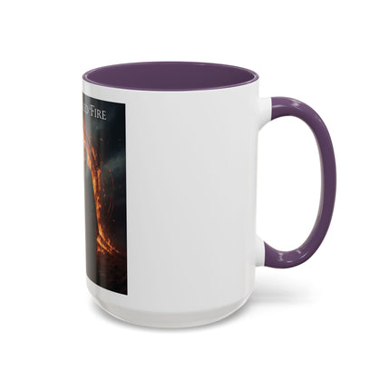 Aging Is Sacred Fire Coffee Mug — Fantasy Elder Couple Accent Mug (11/15oz)