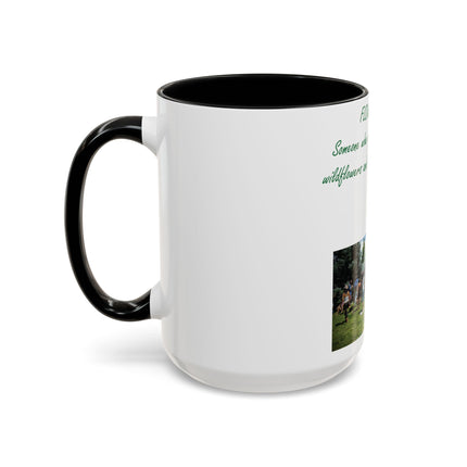 Flower Child Accent Coffee Mug - 15oz - Inspirational Gift for Nature Lovers