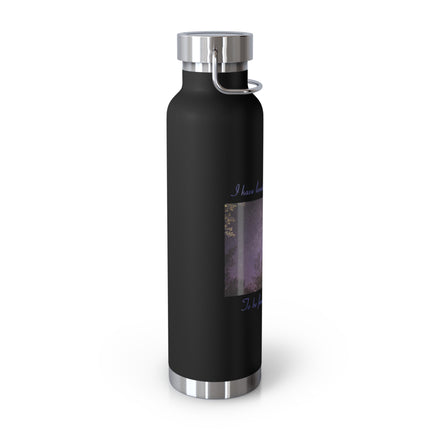 Starry Night Insulated Water Bottle - 22oz, Inspirational Quote