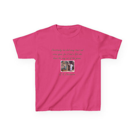 Inspirational Kids Tee – Chesterton Quote – Heavy Cotton – XS–XL