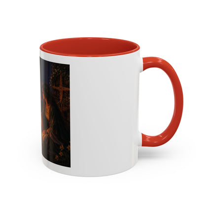 Brigid’s Fire Accent Coffee Mug — Pagan Imbolc Celebration Tea Cup (11/15oz)