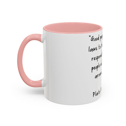 Plato Quote Mug – 11oz Accent Ceramic Cup for Thoughtful Sips