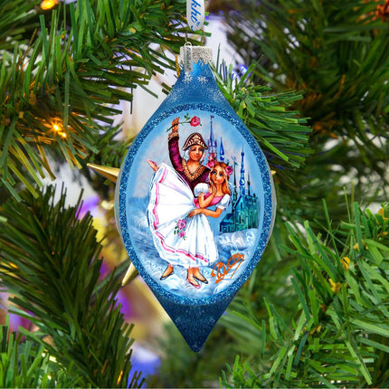 Nutcracker Dance Drop Glass Ornament by G. DeBrekht - Christmas Decor - 757-023-2