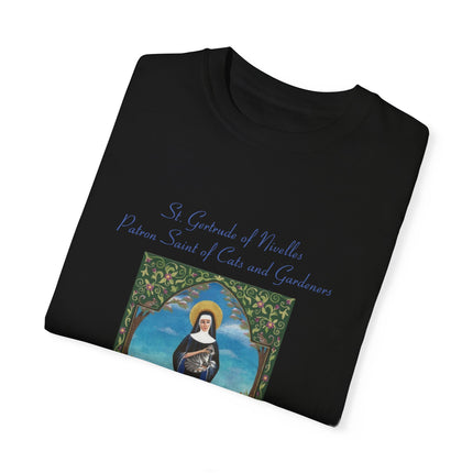 Saint Gertrude Cat Lady Tee – Unisex, Whimsical Design