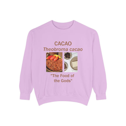 Cacao Sweatshirt - The Food of the Gods - Unisex Garment-Dyed Comfort