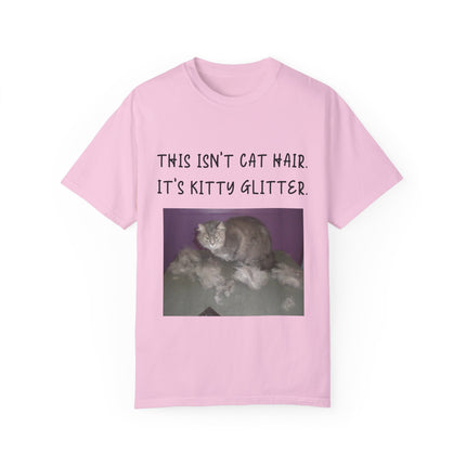 Kitty Glitter T-Shirt – Unisex Cat Lover Tee with Playful Quote