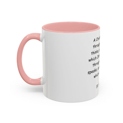 St. Augustine Quote Christian Coffee Mug — Inspirational Faith Message 11/15oz