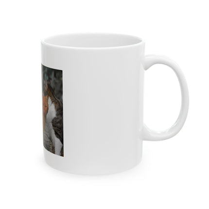 Real Men Love Cats Ceramic Mug — Cute Photo Coffee Cup (11oz & 15oz)