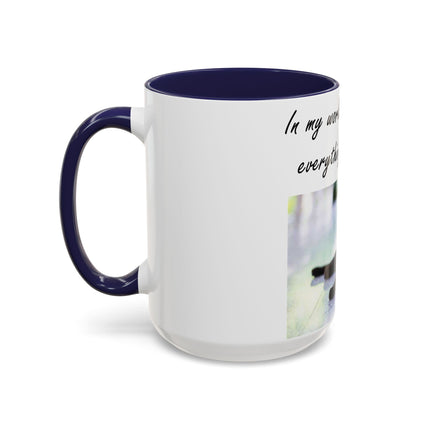 Black Cat Accent Ceramic Mug – “A Cat Makes Everything Better” – 15oz