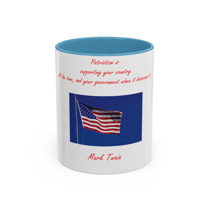 Mark Twain Quote Mug – Patriotic 11oz Accent Mug