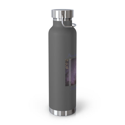 Starry Night Insulated Water Bottle - 22oz, Inspirational Quote